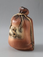 УЦЕНКА Копилка «Мешок сто тысяч» коричневый, 14×20×32 см - Фото 5