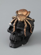 УЦЕНКА Шкатулка с крышкой "Череп" 10х8х10 см, черный - Фото 5