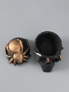 УЦЕНКА Шкатулка с крышкой "Череп" 10х8х10 см, черный - Фото 6