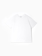 Футболка детская оверсайз MINAKU, однотонная, белая, рост 134 см - Фото 1