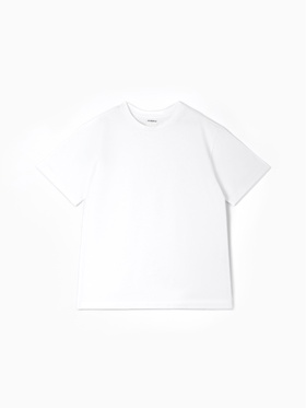 Футболка детская оверсайз MINAKU, однотонная, белая, рост 158 см