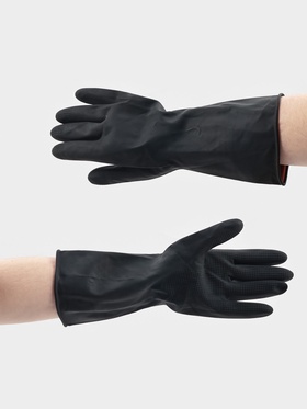 {{photo.Alt || photo.Description || 'УЦЕНКА Перчатки хозяйственные резиновые, Доляна, размер L, супер плотные, 100 гр, цвет чёрный 236'}}