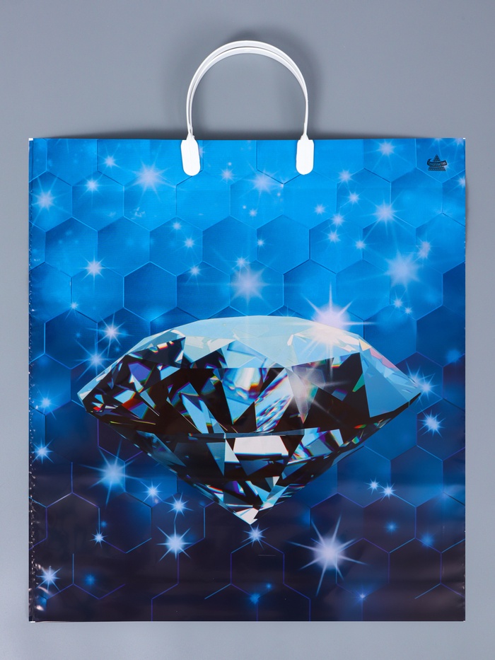 Пакет «Многогранность» полиэтиленовый с пластиковой ручкой, 44×40 см, 100 мкм - Фото 1