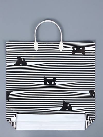 Пакет «Любопытство» полиэтиленовый с пластиковой ручкой, 36×37 см, 100 мкм