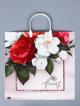 Пакет «Симпатия» полиэтиленовый с пластиковой ручкой, 36×37 см, 100 мкм