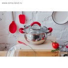 УЦЕНКА Кастрюля Доляна «Вернер», 1.9 л, d=16 см, с крышкой, капсульное дно, индукция, нержавеющая сталь, хромированная - Фото 11