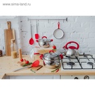 УЦЕНКА Кастрюля Доляна «Вернер», 1.9 л, d=16 см, с крышкой, капсульное дно, индукция, нержавеющая сталь, хромированная - Фото 12