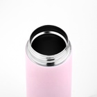 УЦЕНКА Термос Мастер К Simple, 400 мл, 20.5×6.3 см сохраняет тепло 8 ч, нержавеющая сталь, пластик, розовый - Фото 3