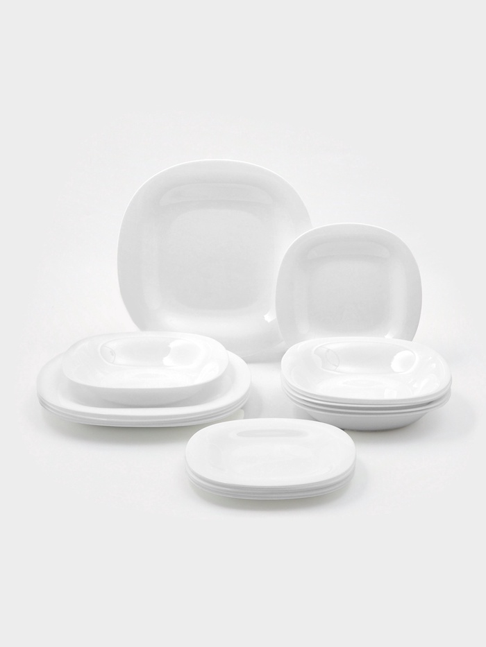 УЦЕНКА Сервиз столовый Luminarc Carine, 18 предметов, стеклокерамика, белый - Фото 1