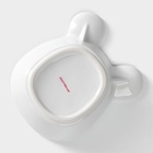 УЦЕНКА Конфетница Доляна «Мишка Отто», 290 мл, 15×12×5 см, доломит, белая - Фото 4