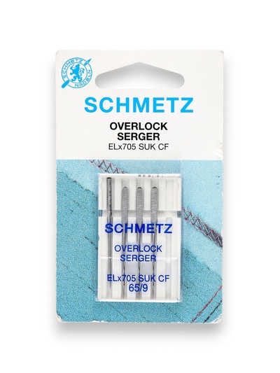 УЦЕНКА Иглы для плоскошовных и оверлок машин, для джерси, №65, 4 шт.