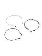 Ободок для волос "Амелия" (набор 3 шт) волна, чёрный  (артикул 10981279)  большой выбор товаров оптом и в розницу по низким ценам с доставкой