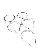 Ободок для волос "Амелия" (набор 5 шт) геометрия, чёрный  (артикул 10981281)  большой выбор товаров оптом и в розницу по низким ценам с доставкой