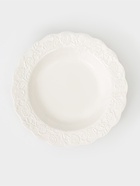Тарелка глубокая Garden rose, d=24 см, 630 мл, фарфор, белая - Фото 2