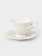 Чайная пара Garden rose, 2 предмета: блюдце 15×1.5 см, чашка 230 мл, 12×9×6.5 см, фарфор, белая - Фото 1