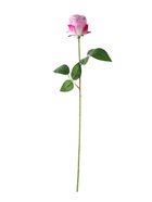 Цветы искусственные "Роза Лакерия бархат" d-4,5 см 48,5 см, бело-сиреневый  (артикул 10970078)  большой выбор товаров оптом и в розницу по низким ценам с доставкой