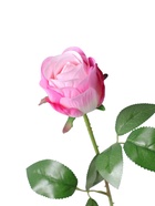 Цветы искусственные "Роза Лакерия бархат" d-4,5 см 48,5 см, бело-сиреневый  (артикул 10970078)  большой выбор товаров оптом и в розницу по низким ценам с доставкой