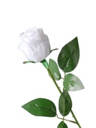 Цветы искусственные "Роза Лакерия бархат" d-4,5 см 48,5 см, белый  (артикул 10970081)  большой выбор товаров оптом и в розницу по низким ценам с доставкой