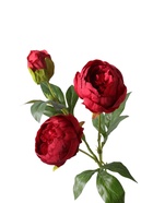 Цветы искусственные "Пион Бьорг" d-8,5 см 65 см, красный  (артикул 10970083)  большой выбор товаров оптом и в розницу по низким ценам с доставкой