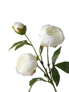 Цветы искусственные "Пион Бьорг" d-8,5 см 65 см, белый  (артикул 10970085)  большой выбор товаров оптом и в розницу по низким ценам с доставкой