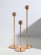 Подсвечник металл "Кольцо из страз" d=2,2 см набор 3 шт золото h=22, 27, 32 см  (артикул 10937307)  большой выбор товаров оптом и в розницу по низким ценам с доставкой