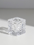 Подсвечник стекло на 1 свечу "Куб. Лёд" прозрачный d=2 см 4х4х4 см  (артикул 10973605)  большой выбор товаров оптом и в розницу по низким ценам с доставкой