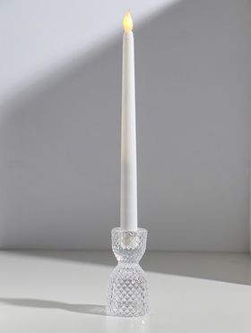 Подсвечник стекло на 1 свечу двусторон 