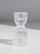 Подсвечник стекло на 1 свечу двусторон "Песочные часы" прозрачный d=2,5 см и 4 см 5х5х9,5 см   10973  (артикул 10973609)  большой выбор товаров оптом и в розницу по низким ценам с доставкой