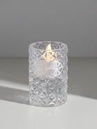 Подсвечник стекло на 1 свечу двусторонний "Морозные узоры" прозрачный d=2 см 3,5 см 5х5х8 см   10973  (артикул 10973611)  большой выбор товаров оптом и в розницу по низким ценам с доставкой