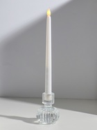 Подсвечник стекло на 1 свечу двусторон "Кластер" прозрачный d=2,5 см и 4 см 7,5х7,5х8,5 см   1097361  (артикул 10973613)  большой выбор товаров оптом и в розницу по низким ценам с доставкой