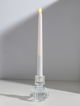 Подсвечник стекло на 1 свечу двусторон 