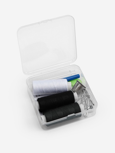 Швейный набор, 31 предмет, в боксе, 7.5×7.5×2.5 см