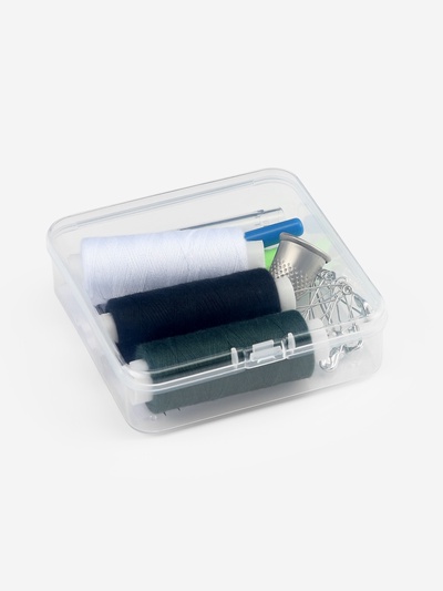 Швейный набор, 31 предмет, в боксе, 7.5×7.5×2.5 см