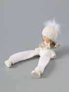 УЦЕНКА Сувенир полистоун «Ангелочек в белом наряде, в шапке с пухом» сидит 6×4×15 см - Фото 4