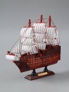 УЦЕНКА Корабль сувенирный малый «Вингилот», борта красное дерево, паруса белые, 4×20×20 см - Фото 3
