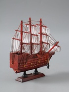 УЦЕНКА Корабль сувенирный малый «Вингилот», борта красное дерево, паруса белые, 4×20×20 см - Фото 5