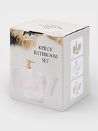 УЦЕНКА Набор для ванной «Love», 4 предмета (дозатор для мыла, 2 стакана, мыльница), цвет белый 109 - Фото 11