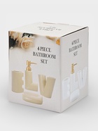 УЦЕНКА Набор для ванной «Love», 4 предмета (дозатор для мыла, 2 стакана, мыльница), цвет белый 109 - Фото 10