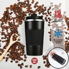 УЦЕНКА Термокружка Мастер К Original, 500 мл, сохраняет тепло 10 ч, нержавеющая сталь, чёрная - Фото 1