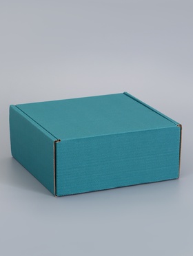 Коробка самосборная, изумрудная, для подарков, хранения и отправки посылок, 18×18×8 см