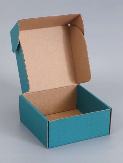 Коробка самосборная, изумрудная, для подарков, хранения и отправки посылок, 18×18×8 см