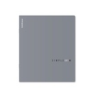 Тетрадь 48 листов в клетку, ErichKrause Simple Color, 60 г/м², серая, МИКС - Фото 1