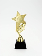 Кубок, наградная фигура «Звезда», подставка пластик, золото, 24×10.1×7.8 см - фото 809618798