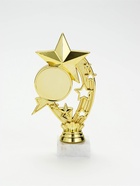Кубок, наградная фигура «Звёзды», подставка мрамор, золото, 19×10.5×5 см - фото 809618804