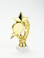 Кубок, наградная фигура «Звёзды», подставка мрамор, золото, 19×10.5×5 см - фото 809618805