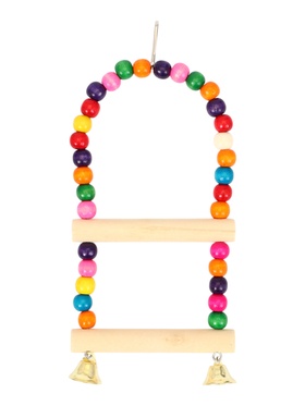 Качели для птиц с деревянной жердочкой - 2, 12 х 21 см, микс цветов  (артикул 10954007)  большой выбор товаров оптом и в розницу по низким ценам с доставкой