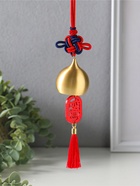 Колокольчик подвесной «Золотой купол и узел счастья», 4.5×4.5×10 см - Фото 3