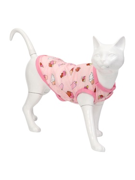 Майка солнцезащитная для животных «Мороженка», размер XL, ДС 40, ОГ 50 см, вес 11-15 кг