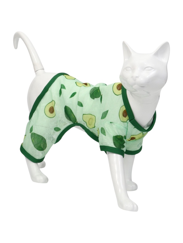 Комбинезон солнцезащитный для животных, размер L (ДС-35, ОГ 45 см, вес 8-10 кг), авокадо