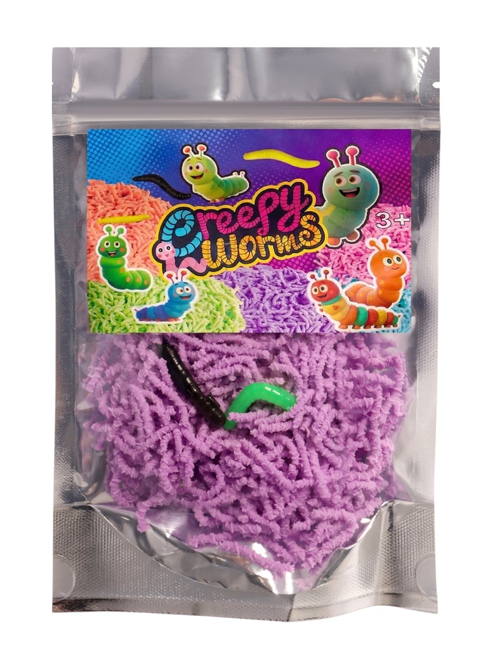Мялка «Живые червячки», цвет МИКС